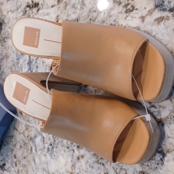 Dolce Vita, the Lukas Leather Platform Sandals women's 10 - Picture 3 of 11